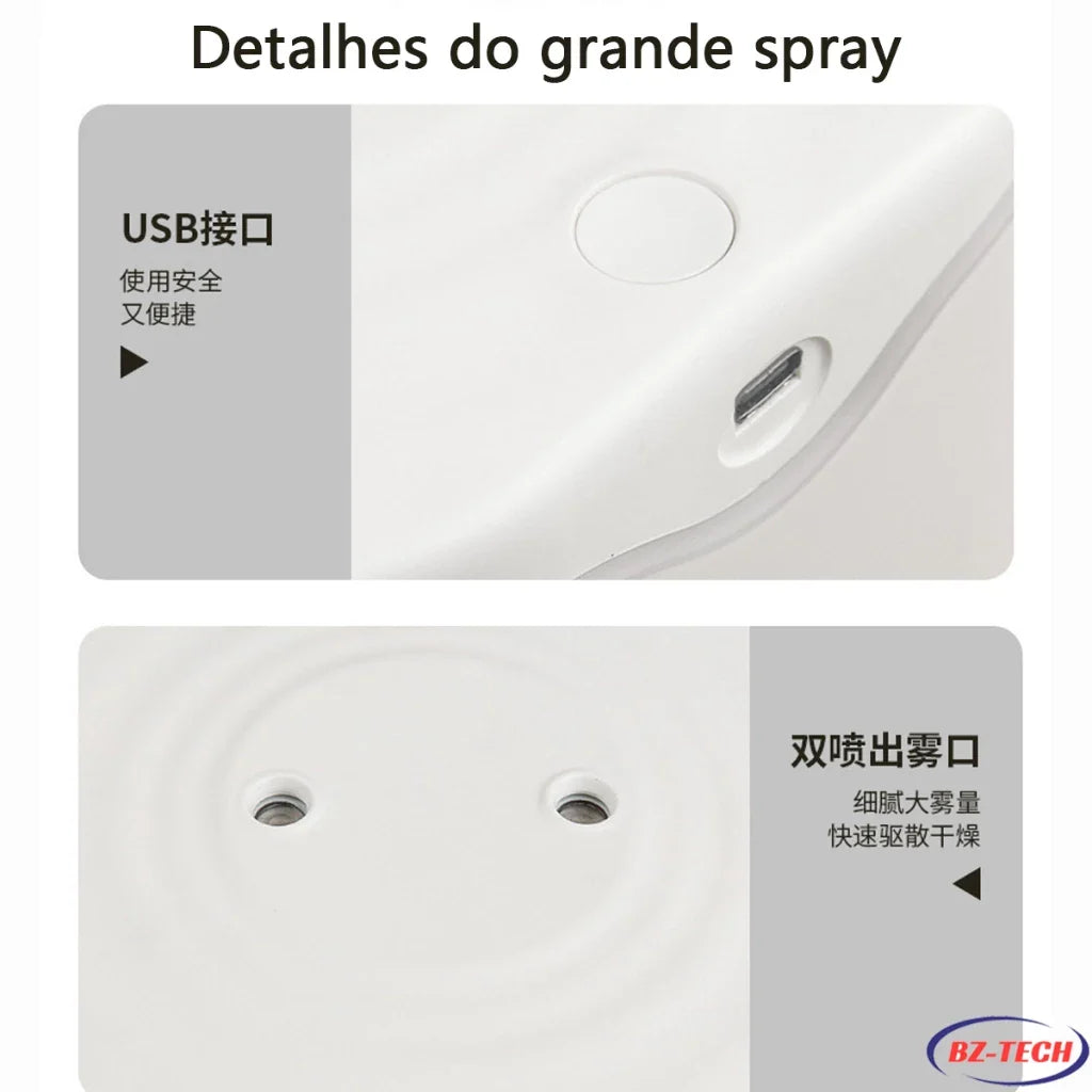 Umidificador Aromatizador 2L Bico Duplo USB LED