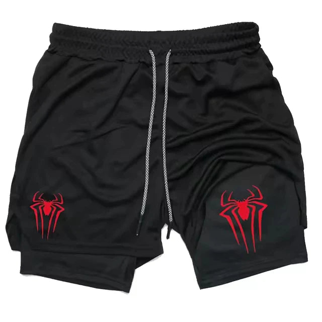 Short de Compressão 2 em 1 Dryfit Aranha Spider – Conforto e Desempenho para seus Treinos