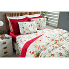 Edredom Athenas Queen 400 Fios Dupla Face Avulso Cobre Leito Estampado Matelado com Viés