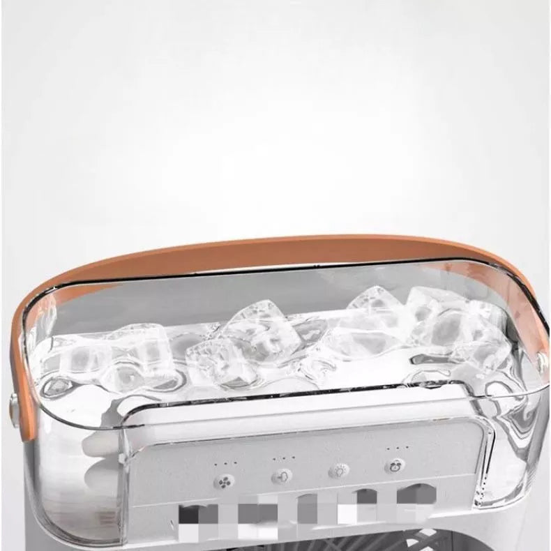 Mini Ar Condicionado Ventilador Portátil Climatizador Umidificador Com Led Entrada USB 600ML