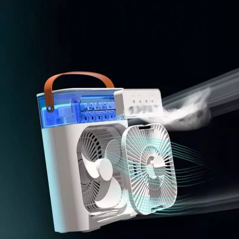 Mini Ar Condicionado Ventilador Portátil Climatizador Umidificador Com Led Entrada USB 600ML
