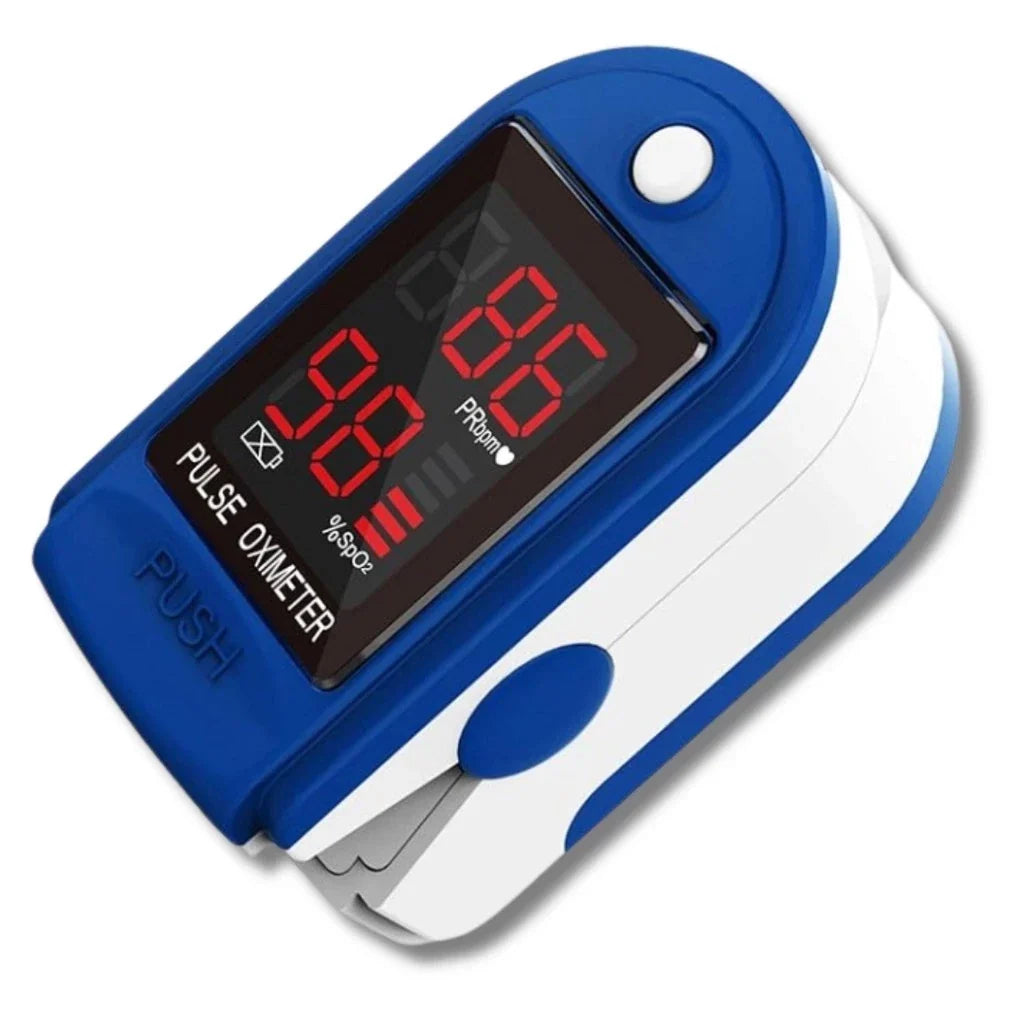 Kit Completo Saúde em Casa: Oxímetro + Aparelho de Pressão de Braço + Termômetro Sem Contato + Case de Proteção com Zíper