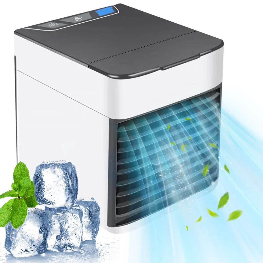 Mini Ar Condicionado Portátil Arctic Air Cooler Umidificador Climatizador Luz Led USB / Ar puro