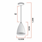 Kit 4 Pendentes Vegas – Preto Texturizado com Bronze