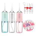 🦷AquaSmile Pro™ – Irrigador Bucal Portátil Recarregável 💧