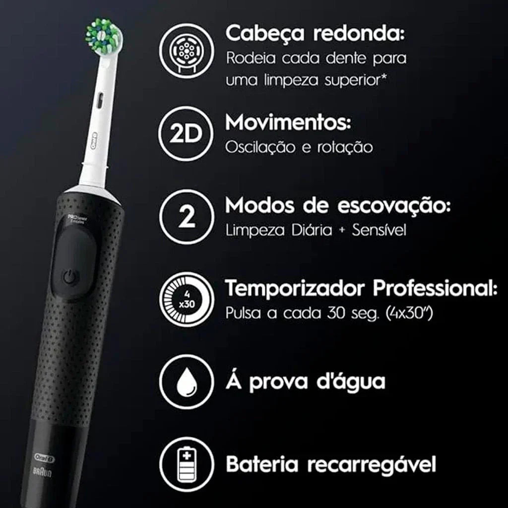 Escova Elétrica Oral-B Pró Series 2 Recarregável: Experiência Superior de Limpeza e Cuidado Bucal