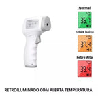 Termômetro Infravermelho Digital para Bebês e Adultos – Medição Rápida e Sem Contato!