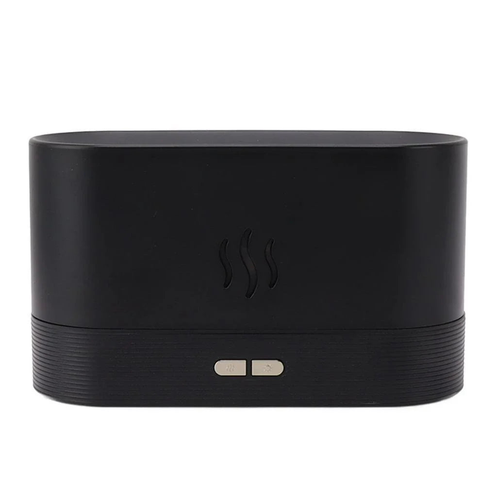 Umidificador com efeito de Chama com Difusor de Óleo de Essencia e Luz LED Colorida 7 Cores