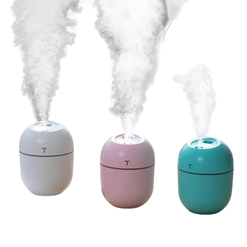 Mini Umidificador e Difusor USB Portátil LED Egg