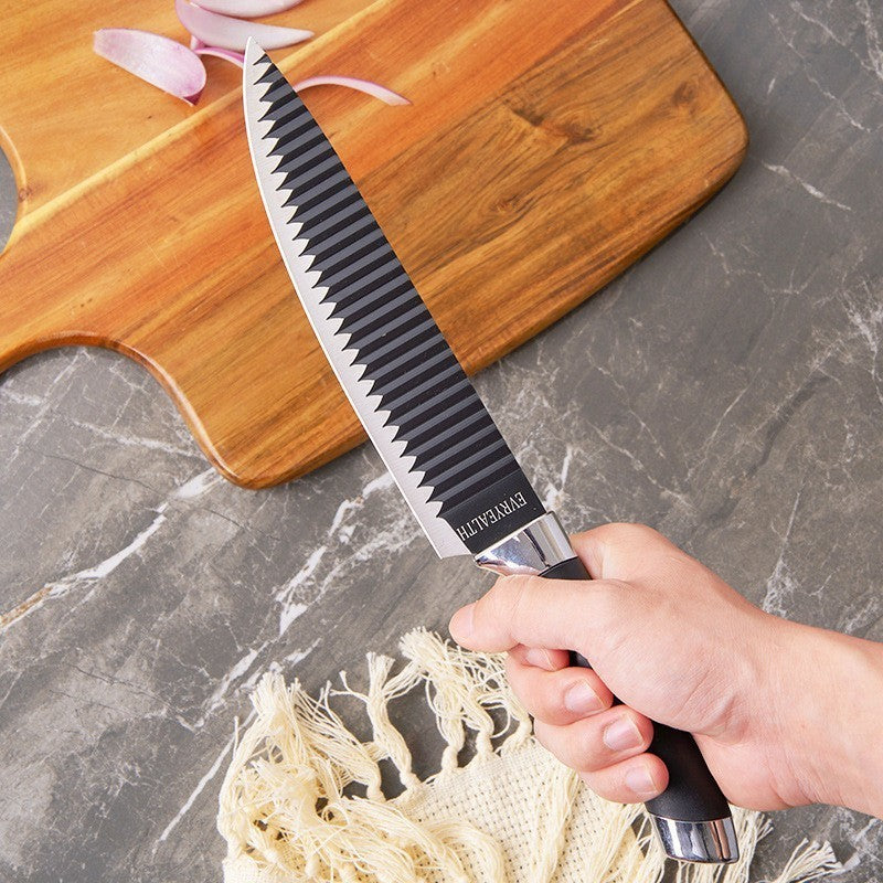 SteelChef Pro 6 Peças – Kit de Facas Profissionais Antiaderentes